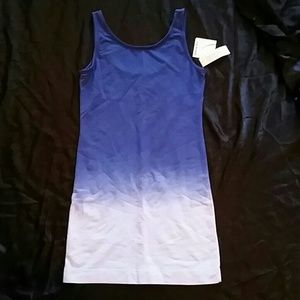NWT Joe Boxer Ombre blue/white tank dress